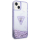 Guess Liquid Glitter Palm Collection case for iPhone 14 Plus 6.7" - purple