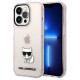 Karl Lagerfeld KLHCP14LCTTRI iPhone 14 Pro 6.1 "hardcase pink / pink Transparent Choupette Body