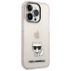 Karl Lagerfeld KLHCP14LCTTRI iPhone 14 Pro 6.1 "hardcase pink / pink Transparent Choupette Body