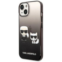 Karl Lagerfeld KLHCP14STGKCK iPhone 14 6,1 "hardcase black / black Gradient Ikonik Karl & Choupette