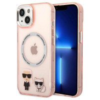 Karl Lagerfeld KLHMP14MHKCP iPhone 14 Plus 6.7 "hardcase pink / pink Karl & Choupette Aluminum Magsafe