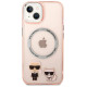 Karl Lagerfeld KLHMP14MHKCP iPhone 14 Plus 6.7 "hardcase pink / pink Karl & Choupette Aluminum Magsafe