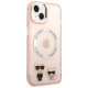 Karl Lagerfeld KLHMP14MHKCP iPhone 14 Plus 6.7 "hardcase pink / pink Karl & Choupette Aluminum Magsafe