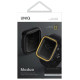 Uniq Moduo case for Apple Watch 4/5/6/7/8/9/SE/SE2 44/45mm - black and mustard