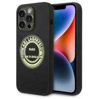 Karl Lagerfeld Silicone RSG case for iPhone 14 Pro - black