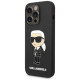 Karl Lagerfeld KLHMP14XSNIKBCK iPhone 14 Pro Max 6.7" hardcase black/black Silicone Ikonik Magsafe