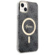 Guess Set Guess GUBPP14MH4EACSK Case+ Charger iPhone 14 Plus 6.7" black/black hard case 4G Print MagSafe