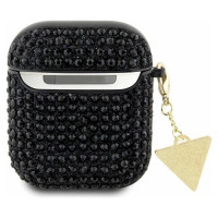 Guess GUA2HDGTPK AirPods 1/2 cover black/black Rhinestone Triangle Charm