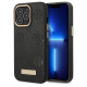 Guess GUHMP14LSAPSTK iPhone 14 Pro 6.1" black/black hardcase Peony Logo Plate MagSafe