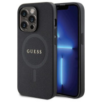 Guess GUHMP14XPSAHMCK case for iPhone 14 Pro Max 6.7" - black Saffiano MagSafe