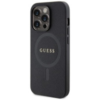 Guess GUHMP14XPSAHMCK case for iPhone 14 Pro Max 6.7" - black Saffiano MagSafe