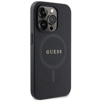 Guess GUHMP14XPSAHMCK case for iPhone 14 Pro Max 6.7" - black Saffiano MagSafe