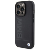 BMW MagSafe Leather Hot Stamp case for iPhone 15 Pro - black
