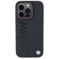 BMW MagSafe Leather Hot Stamp case for iPhone 15 Pro - black