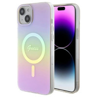 Guess GUHMP15MHITSP iPhone 15 Plus 6.7" pink/pink hardcase IML Iridescent MagSafe