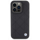 BMW Leather Quilted case for iPhone 15 Pro Max - black