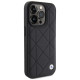 BMW Leather Quilted case for iPhone 15 Pro Max - black