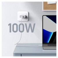 Ugreen US557 USB-C / USB-C PD cable 100W 1m - white