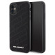 Karl Lagerfeld Quilted K Pattern case for iPhone 11 / Xr - black