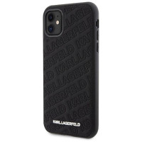 Karl Lagerfeld Quilted K Pattern case for iPhone 11 / Xr - black