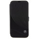 Mercedes Leather Wave Pattern iPhone 15 Pro Case - Black