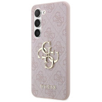 Guess 4G Big Metal Logo Case for Samsung Galaxy S24 - Pink