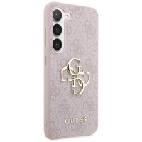Guess 4G Big Metal Logo Case for Samsung Galaxy S24 - Pink