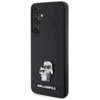 Karl Lagerfeld KLHCS24MPSAKCMPK S24+ S926 hardcase black/black Saffiano Karl & Choupette Metal Pin