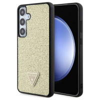 Guess Rhinestone Triangle case for Samsung Galaxy S24+ - gold