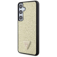 Guess Rhinestone Triangle case for Samsung Galaxy S24+ - gold