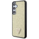 Guess Rhinestone Triangle case for Samsung Galaxy S24+ - gold