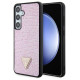 Guess Rhinestone Triangle case for Samsung Galaxy S24+ - pink