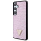 Guess Rhinestone Triangle case for Samsung Galaxy S24+ - pink