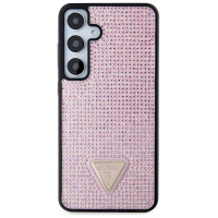 Guess Rhinestone Triangle case for Samsung Galaxy S24+ - pink