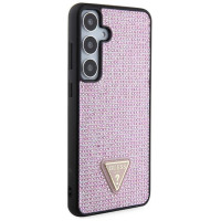 Guess Rhinestone Triangle case for Samsung Galaxy S24+ - pink