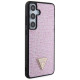 Guess Rhinestone Triangle case for Samsung Galaxy S24+ - pink