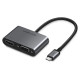 Ugreen CM162 50505 USB-C - HDMI / VGA / USB-A 3.0 / USB-C PD Adapter - Gray