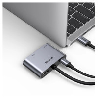 Ugreen CM162 50505 USB-C - HDMI / VGA / USB-A 3.0 / USB-C PD Adapter - Gray