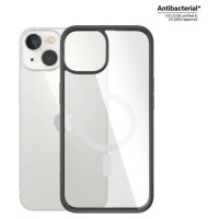 Panzerglass ClearCase case with MagSafe antibacterial for iPhone 14 / 15 / 13 - transparent and black