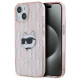 Karl Lagerfeld IML Choupette Head & Monogram case for iPhone 14 / 15 / 13 - pink