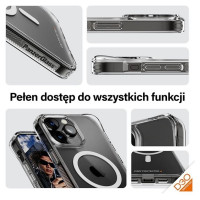 Panzerglass HardCase with MagSafe with D3O and Military Grade Certified for iPhone 15 Pro Max - Transparent