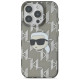 Karl Lagerfeld IML Karl Head Electroplated iPhone 16 Pro Case - Black