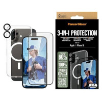 Panzerglass Bundle 3in1 iPhone 16 6.1" D3O Hardcase + Screen Protector UWF+ Lens B1291+2861+1283