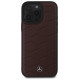 Mercedes MB Waves Leather Case for iPhone 16 Pro Max - Red