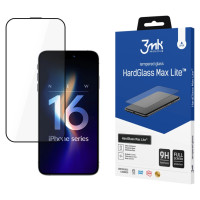 3Mk Protection 3mk HardGlass Max Lite Tempered Glass with Black Frame for iPhone 16 Pro