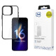 3Mk Protection 3mk Satin Armor Case+ for iPhone 16 Pro - Transparent with Black Frame