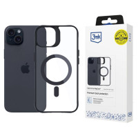 3Mk Protection 3mk Satin Armor MagCase with MagSafe for iPhone 15 - Clear with Black Frame