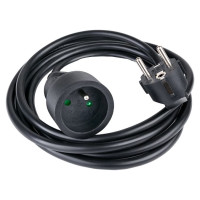 Hama Standard 2m Extension Cord - Black