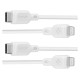 Spigen DuraSync MFi USB-C / Lightning Cable 2-Pack 100cm - White
