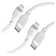 Spigen DuraSync MFi USB-C / Lightning Cable 2-Pack 100cm - White